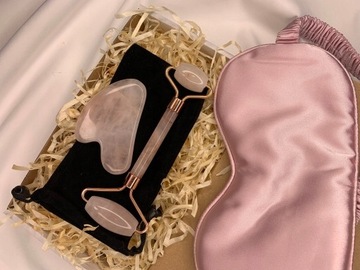 НАБОР КВАРЦЕВЫХ ВАЛИКОВ ДЛЯ ЛИЦА GUA SHA STONE