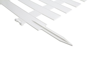 БОЛЬШОЙ САДОВЫЙ ЗАБОР, ПЛАСТИКОВЫЙ ЗАЩИТНЫЙ ЗАБОР ДЛЯ СПАЛЬНИ, КУСТАРЫ, 3,5 м, БЕЛЫЙ