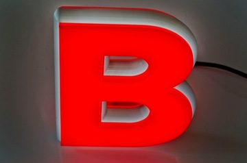Светящаяся светодиодная буква NEON, напечатанная с помощью нити 3D 40.