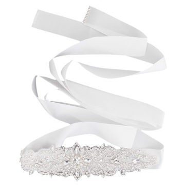 2 x pas biodrowy z szarfą Rhinestone Suknia Sash