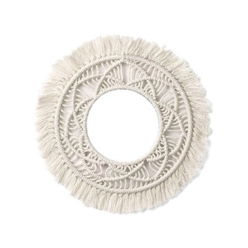 Round Macrame Mirror Decorative Wall Mirrors Boho