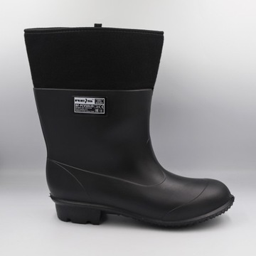 KALOSZE MĘSKIE PCV FILCOWE GUMIAKI GUMOFILCE BUTY GUMOWE Z FILCEM 43