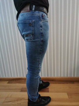 ELECTRA Jeansy męskie PREMIUM Denim blue W36L32