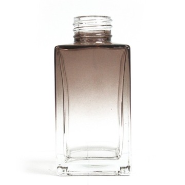 Kwadratowa Butelka szklana 100ml palona rattanowe