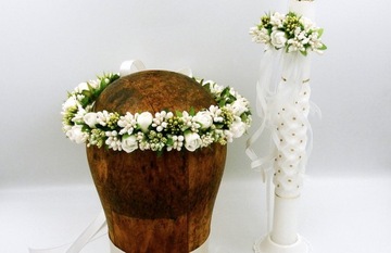 комплект, причастный венок, комплект, венки