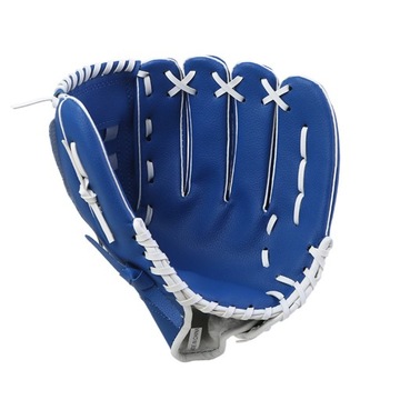 Grube rękawice baseballowe PU Niebieskie 11,5''