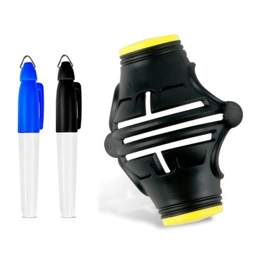 Гольф-лайнер многофункциональный матовый черно-желтый