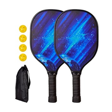 Wiosła Pickleball 4 Pickleballs Rakiety Pickleball Comfort Grip Style I