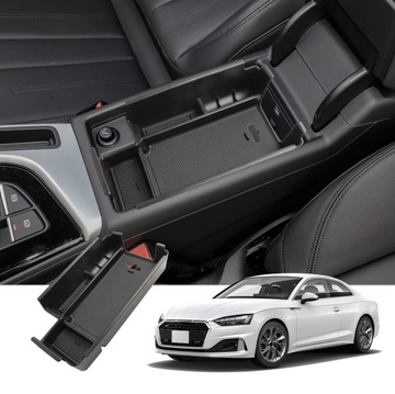 Schowek w podłokietniku samochodowym dla Audi A4 B9 A5 F5 2017-2023