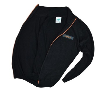 RACING GREEN Wełniany Rozpinany Sweter Merino / M