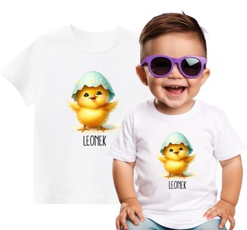 Koszulka T-shirt Kurczaczek Wielkanocny Wielkanoc IMIĘ r. 164