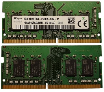8GB 1*8GB Hynix 2666MHz 1,2V HMA81GS6DJR8N-VK
