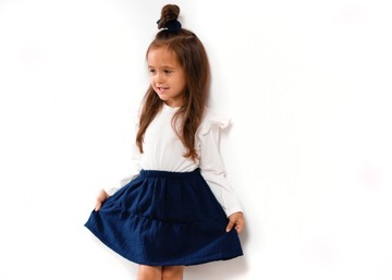 MINNIE Gala Юбка из муслина для церемонии 116 NAVY BLUE BAYA