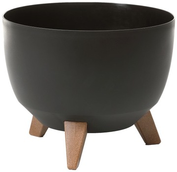 Doniczka misa ROMA 33 - Czarna mat