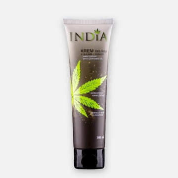 INDIA Krem do rąk z olejem z konopi 100 ml.