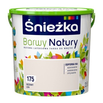 ŚNIEŻKA BARWY NATURY Beżowy Len 175 2,5L