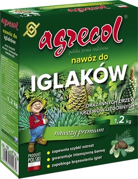 Nawóz do iglaków inne drzewa krzewy 1,2KG Agrecol