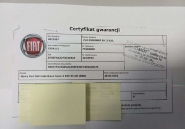 Fiat 2023 Fiat 500e 156 500e RED 95 KM I wl. GWARANCJA FV23 Elektryczny 95KM, zdjęcie 32