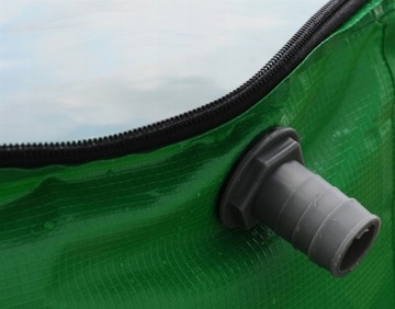 BECZKA 1000L SKŁADANY ZBIORNIK z KRANEM NA DESZCZÓWKĘ WODĘ z RYNNY ZIELONY