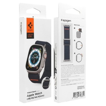 Ремешок Spigen Lite Fit для Apple Watch Ultra 9/8/7 SE/6/5/4 3/2 45 44 42 49 мм