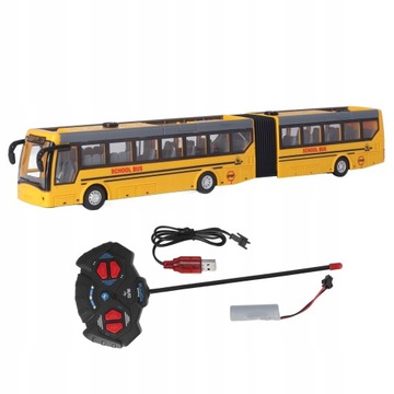 AUTOBUS PRZEGUBOWY MIEJSKI RC STEROWANY ŻÓŁTY