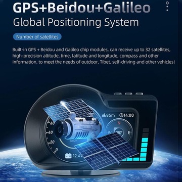 Автомобильный HUD Проекционный дисплей OBD GPS Спидометр F15