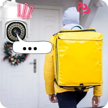 WIFI IP УМНАЯ НАРУЖНАЯ ВРАЩАЮЩАЯСЯ КАМЕРА FULLHD 2 Мп 1080p ЗУМ ОБНАРУЖЕНИЕ SD