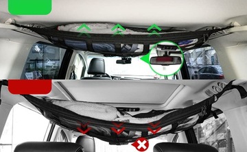 Зарядка сетки под потолком автомобиля 90x65 см 30satts