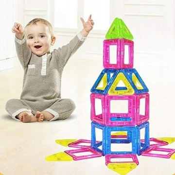 МАГНИТНЫЕ БЛОКИ ИГРУШКА ВОЛШЕБНЫЙ МАГНИТ ПОДАРОК