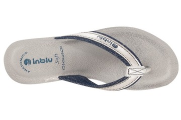 INBLU DD-13 JAPONKI SPORTOWE DAMSKIE KLAPKI granatowe