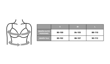 KOSZULKA DAMSKA TOP BLUZKA FITNESS TRENING S/M/L