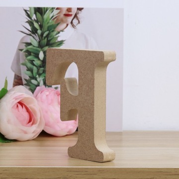 Деревянные настенные украшения в форме сердца, буквы алфавита