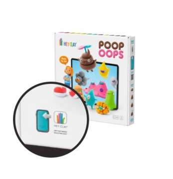 Пластичная масса Тесто для детей HEY CLAY Набор Poop Oops, Аппликация