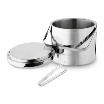 ЁМКОСТЬ ДЛЯ ЛЬДА на 3 лампы с крышкой БОЛЬШОЕ ВЕДРО ДЛЯ ЛЬДА ИЗ НЕРЖАВЕЮЩЕЙ СТАЛИ