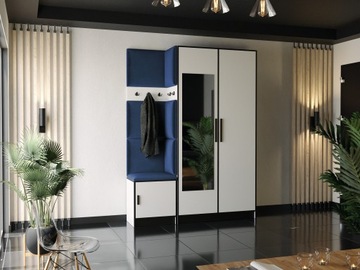 Garderoba 2BILL siedzisko panele tapicerowane szafka na buty