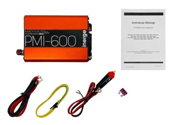 PRZETWORNICA NAPIĘCIA SAMOCHODOWA 12V/230V 600W MODYFIKOWANY SINUS USB 3.0