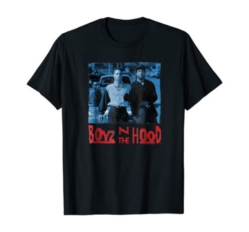 Czerwono-niebieska koszulka męska Boyz N The Hood