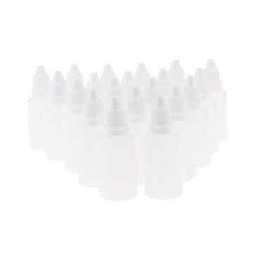20 Пустой пластиковый флакон по 30 мл с капельницей.