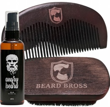 Angry Beard Olejek ZEUS do Brody szczotka grzebień
