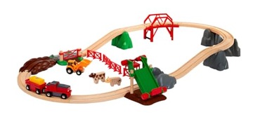 Набор поездов BRIO World Farm Animal Train для детей от 3 лет — совместим с