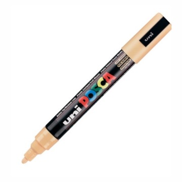 Marker Uni Posca PC-5M z farbą -JASNO POMARAŃCZOWY