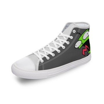 espadryle Invader Zim wysokie buty płócienne Anime