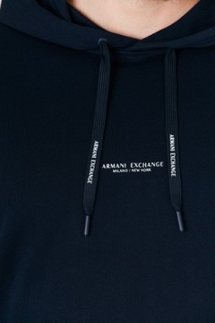 ARMANI EXCHANGE - Granatowa bluza z kapturem r M