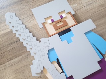 Minecraft LED 3D деревянный ночник