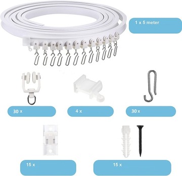 ГИБКАЯ ПОТОЛОЧНАЯ рейка рейка для штор рейка для штор 5 м рейка для штор