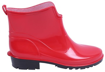 Красные короткие резиновые сапоги LEMIGO 41 EU