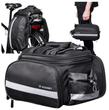 TORBA ROWEROWA WOZINSKY SAKWA NA BAGAŻNIK ROWEROWY TYLNA KUFER 21L
