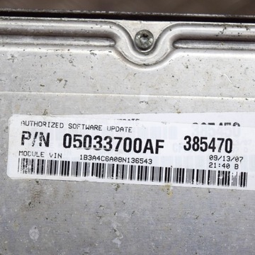 DODGE AVENGER 2009 ŘÍZENÍ / MODUL ECU