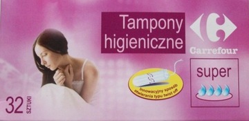 21421 TAMPONY HIGIENICZNE SUPER CHŁONNE 32 SZT