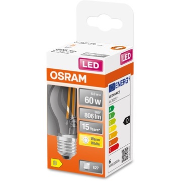 Светодиодная лампа SMALL BALL E27 6Вт = 60Вт 2700К OSRAM